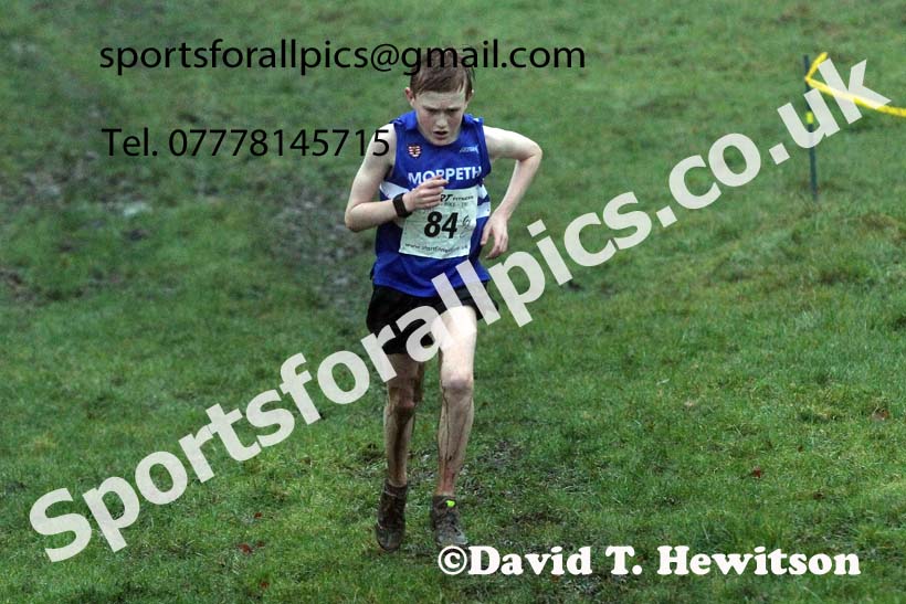 Mens under-17s, NECAA Junior Cross Country Relays, Thornley Farm, Peterlee, Saturday, December 12th. Photo: David T. Hewitson/Sports for All Pics